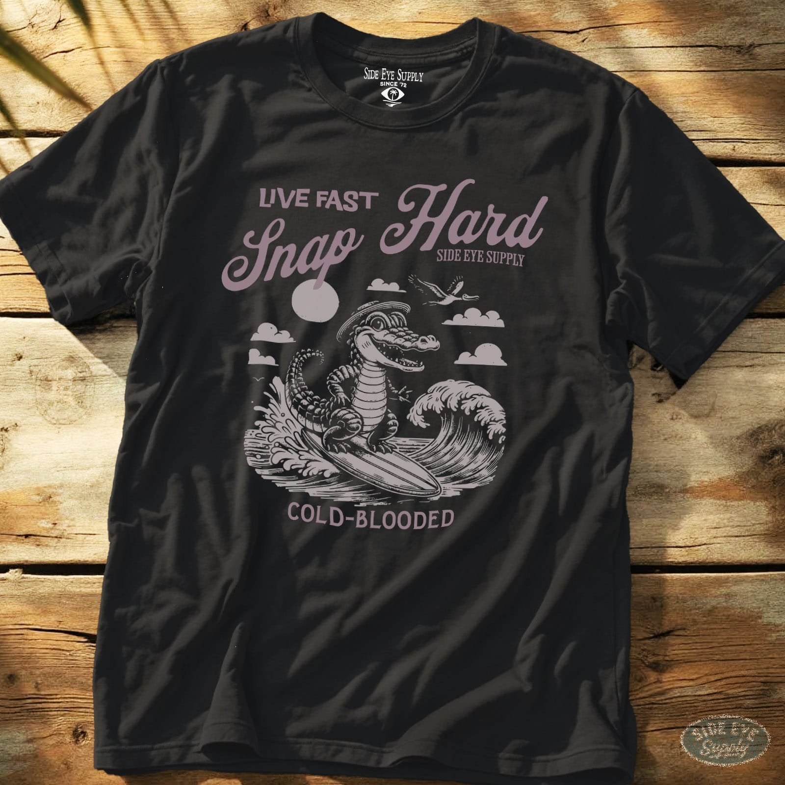 Live Fast Tee Black / S - by Side Eye Supply - Surf Beach Life Apparel