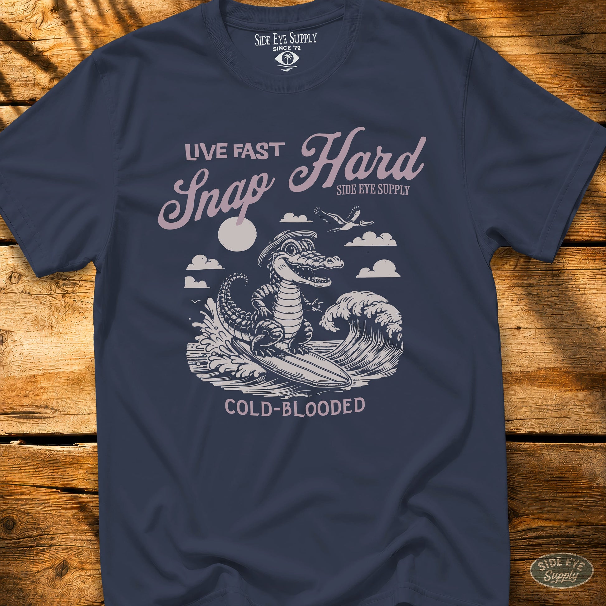 Live Fast Tee Navy / S - by Side Eye Supply - Surf Beach Life Apparel