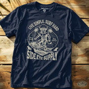 Live Simple Tee Navy / S - by Side Eye Supply - Surf Beach Life Apparel