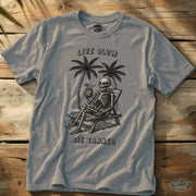 Live Slow Tee Ice Grey / S - by Side Eye Supply - Surf Beach Life Apparel