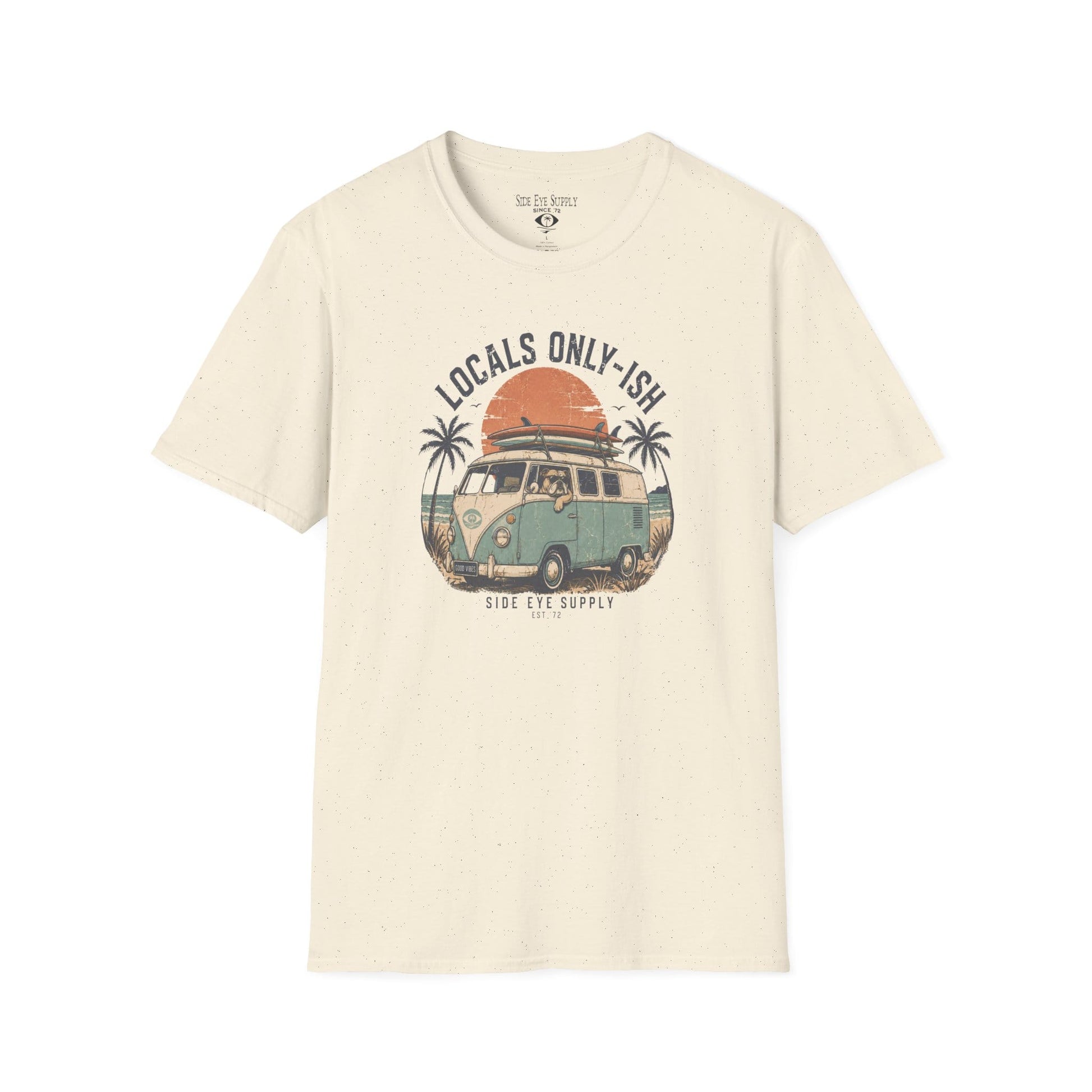 Locals Only-ish Tee Natural / S - by Side Eye Supply - Surf Beach Life Apparel