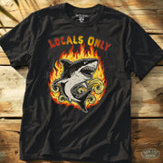 Locals Only Tee Black / S - by Side Eye Supply - Surf Beach Life Apparel