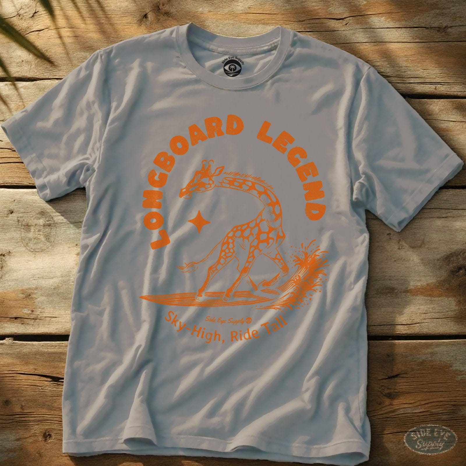 Longboard Legend Tee Ice Grey / S - by Side Eye Supply - Surf Beach Life Apparel