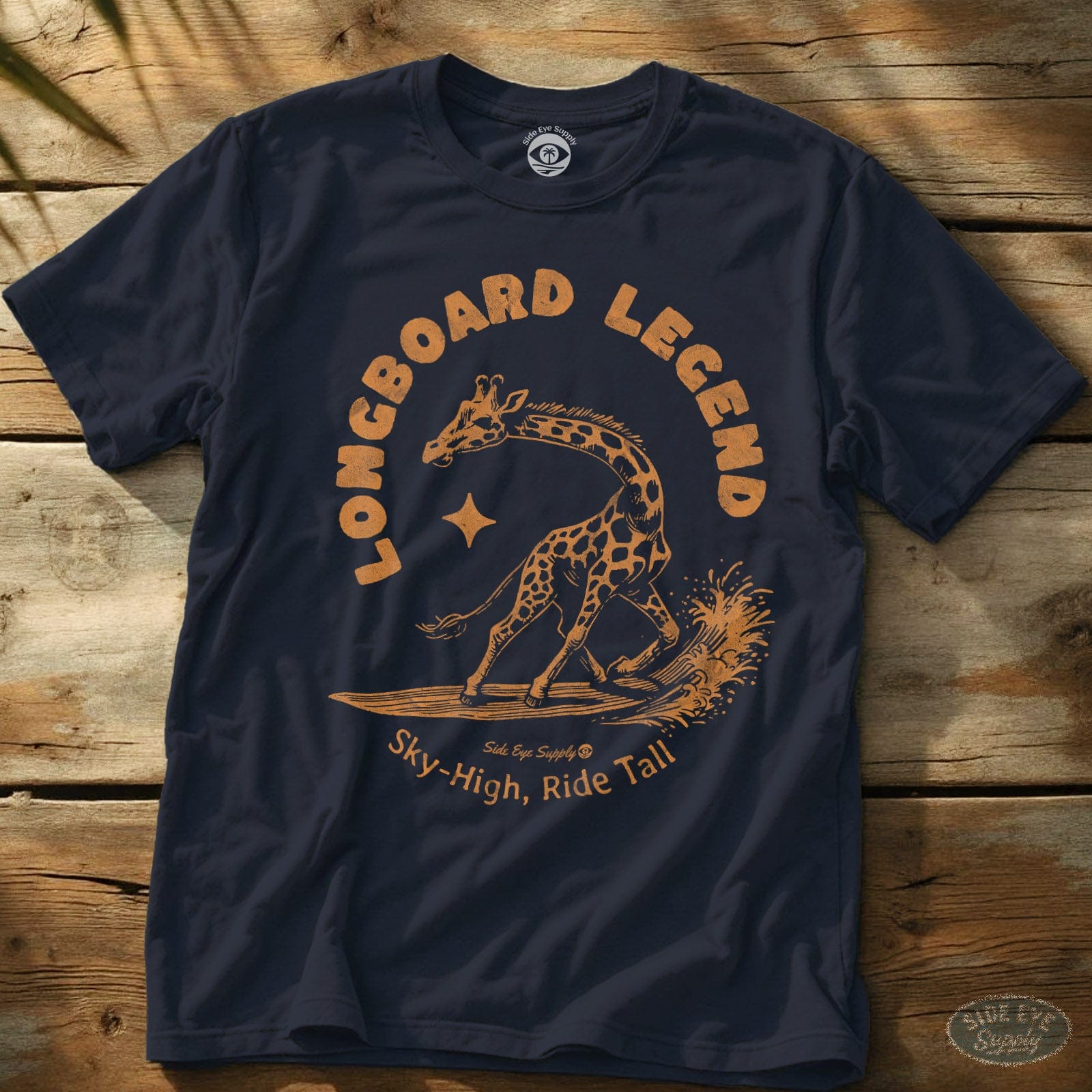 Longboard Legend Tee Navy / S - by Side Eye Supply - Surf Beach Life Apparel