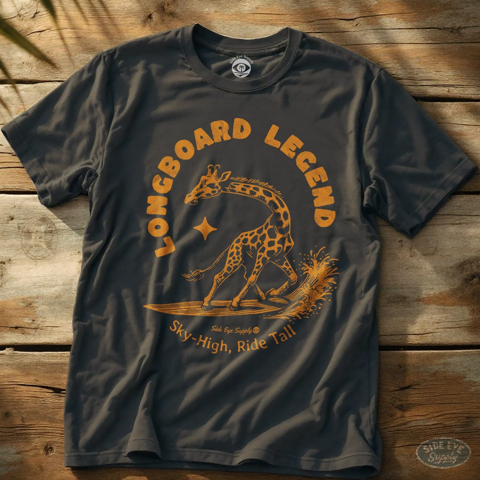 Longboard Legend Tee Charcoal / S - by Side Eye Supply - Surf Beach Life Apparel