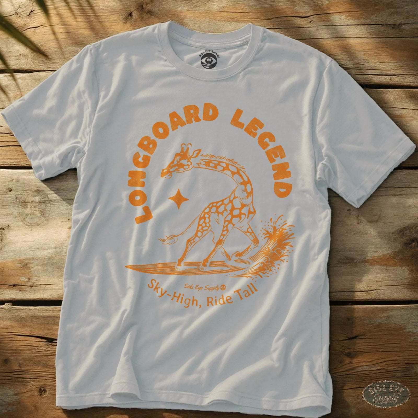 Longboard Legend Tee White / S - by Side Eye Supply - Surf Beach Life Apparel
