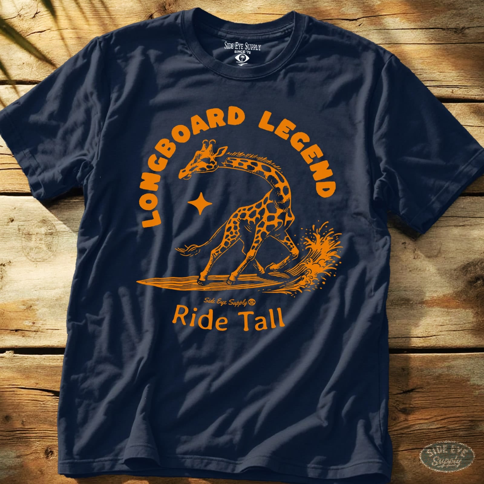 Longboard Legend Tee Navy / S - by Side Eye Supply - Surf Beach Life Apparel