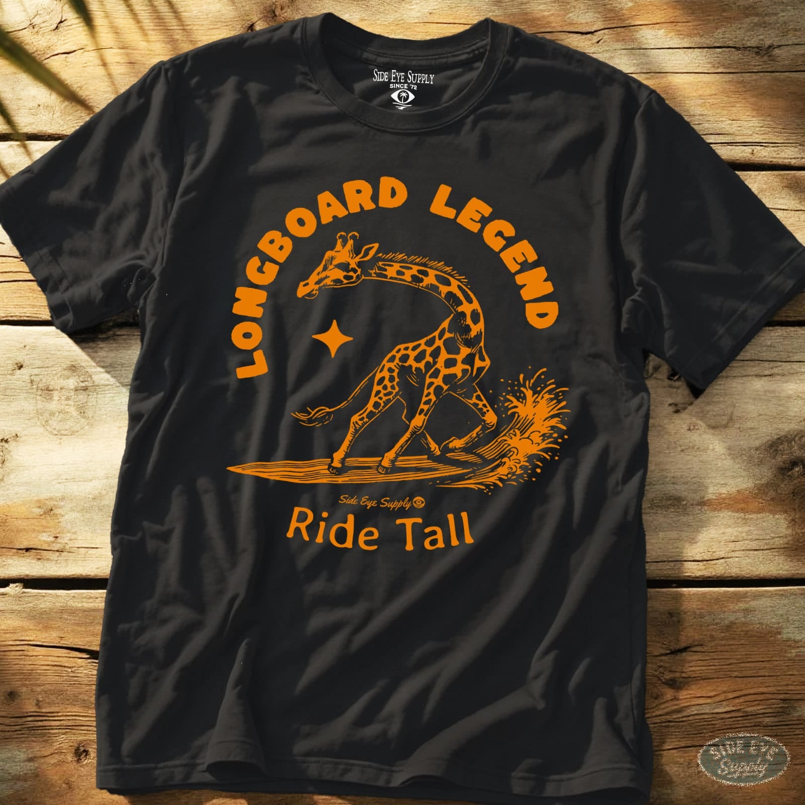 Longboard Legend Tee Black / S - by Side Eye Supply - Surf Beach Life Apparel