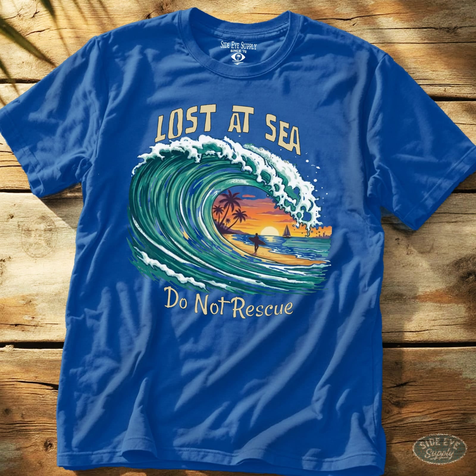 Lost At Sea Tee Royal / S - by Side Eye Supply - Surf Beach Life Apparel