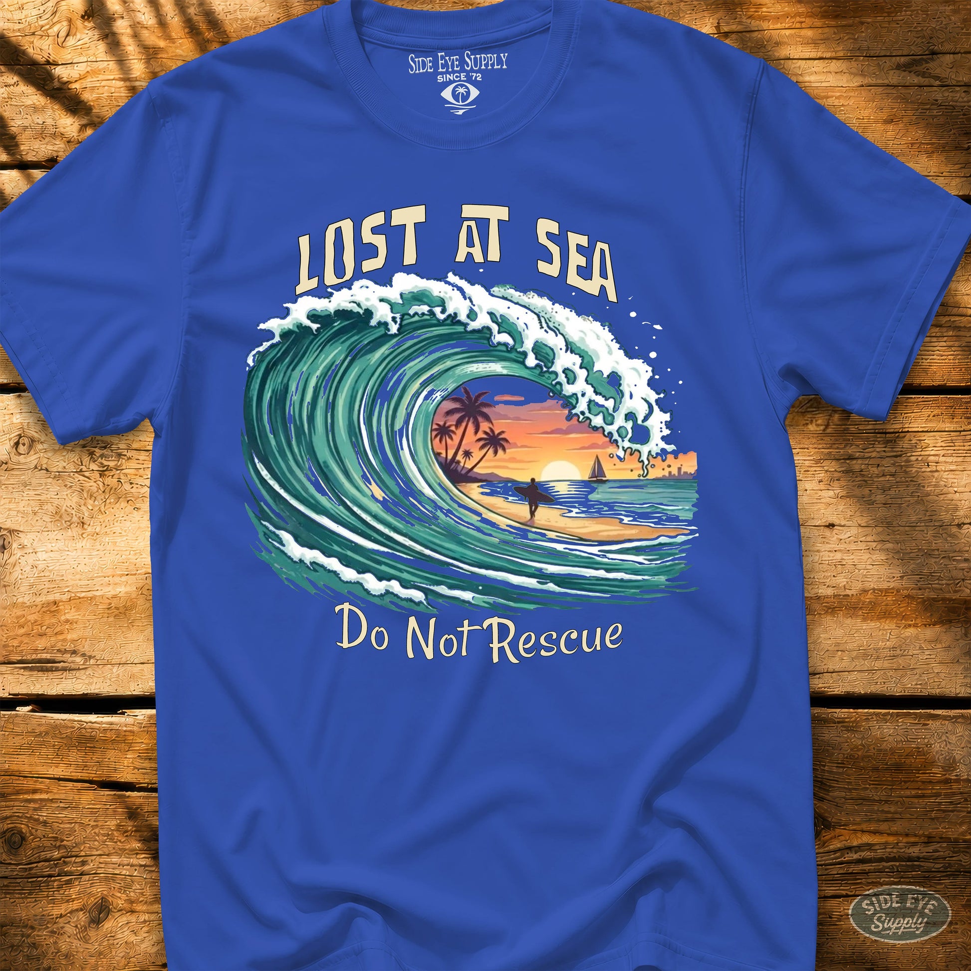 Lost At Sea Tee Royal / S - by Side Eye Supply - Surf Beach Life Apparel