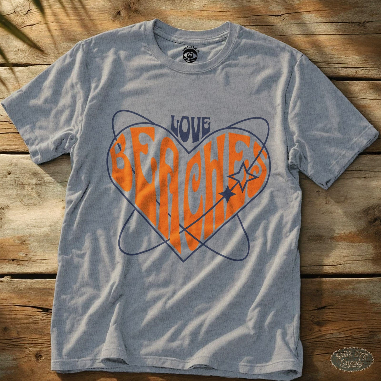 Love Beaches Tee Sport Grey / S - by Side Eye Supply - Surf Beach Life Apparel