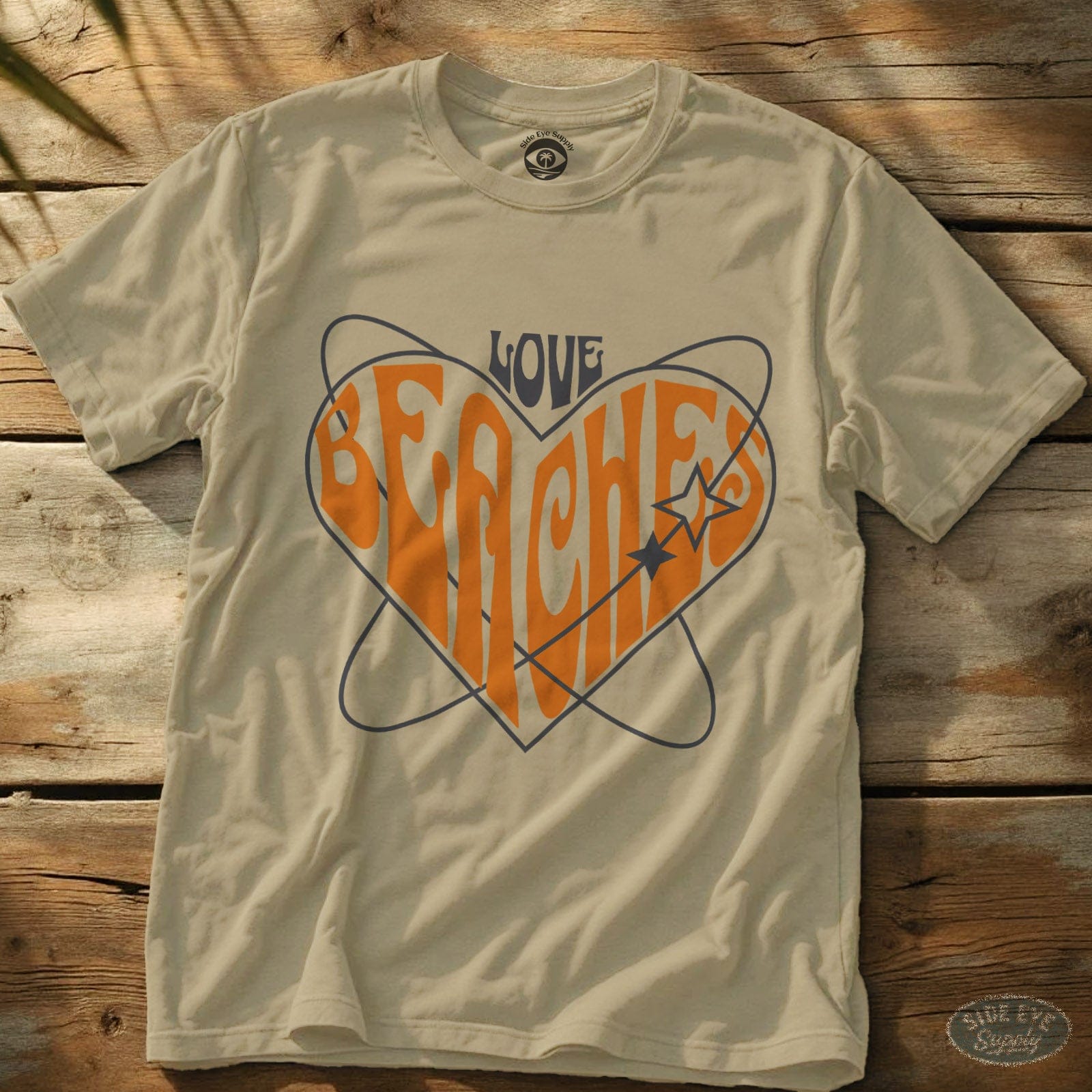 Love Beaches Tee Sand / S - by Side Eye Supply - Surf Beach Life Apparel