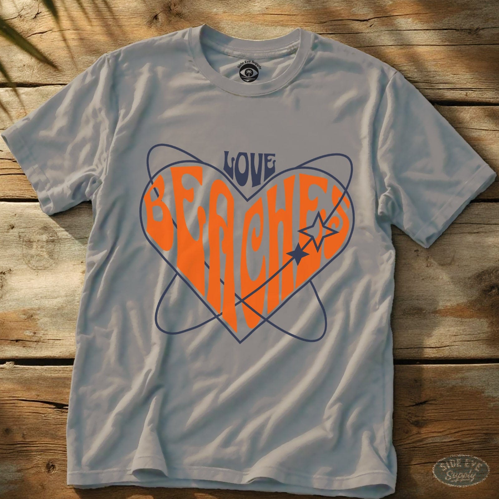 Love Beaches Tee Ice Grey / S - by Side Eye Supply - Surf Beach Life Apparel