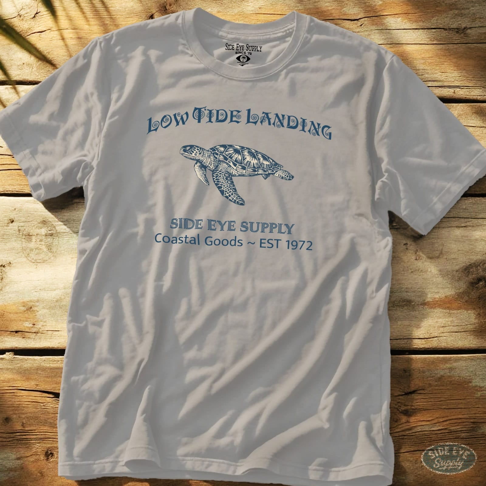 Low Tide Landing Tee Ice Grey / S - by Side Eye Supply - Surf Beach Life Apparel