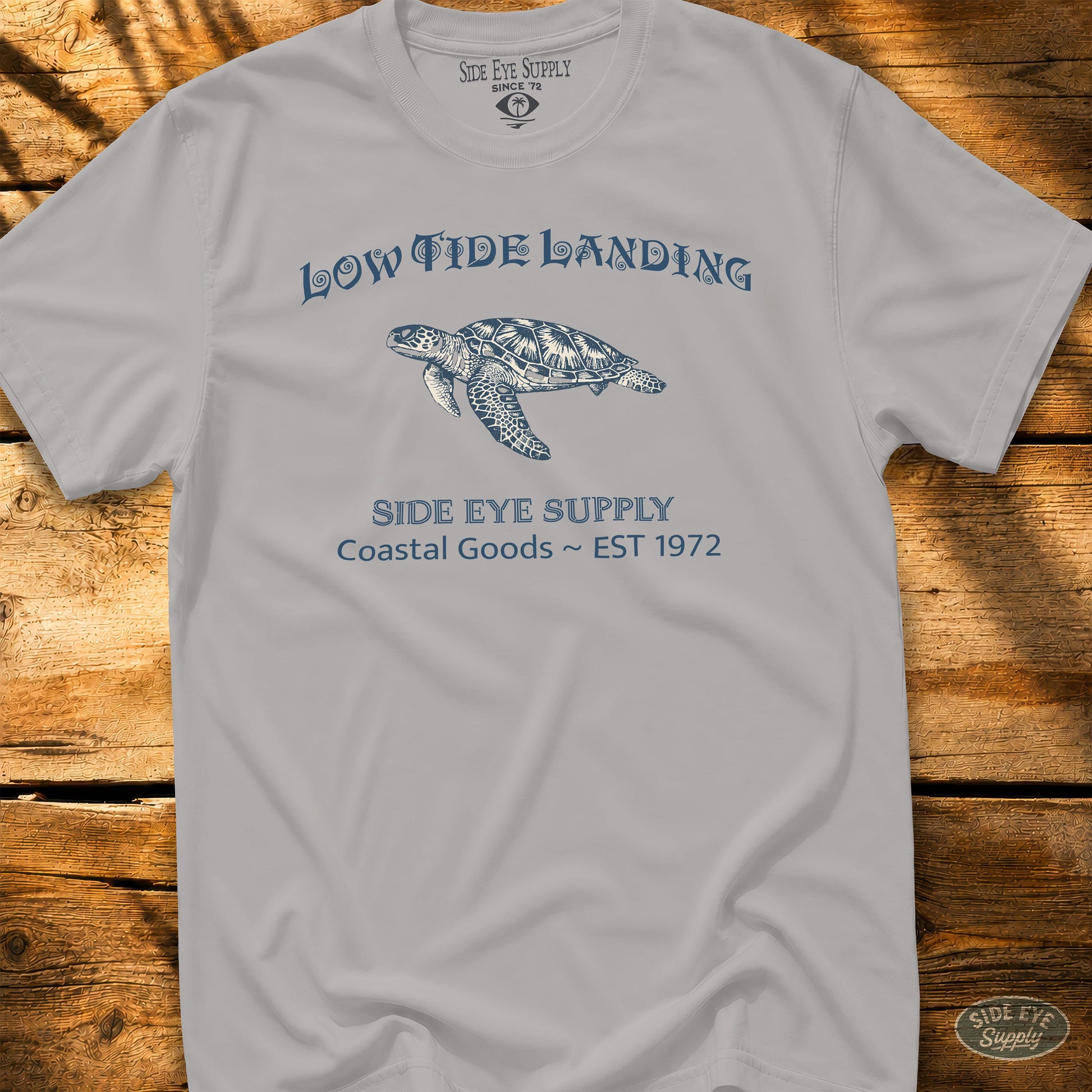Low Tide Landing Tee Ice Grey / S - by Side Eye Supply - Surf Beach Life Apparel