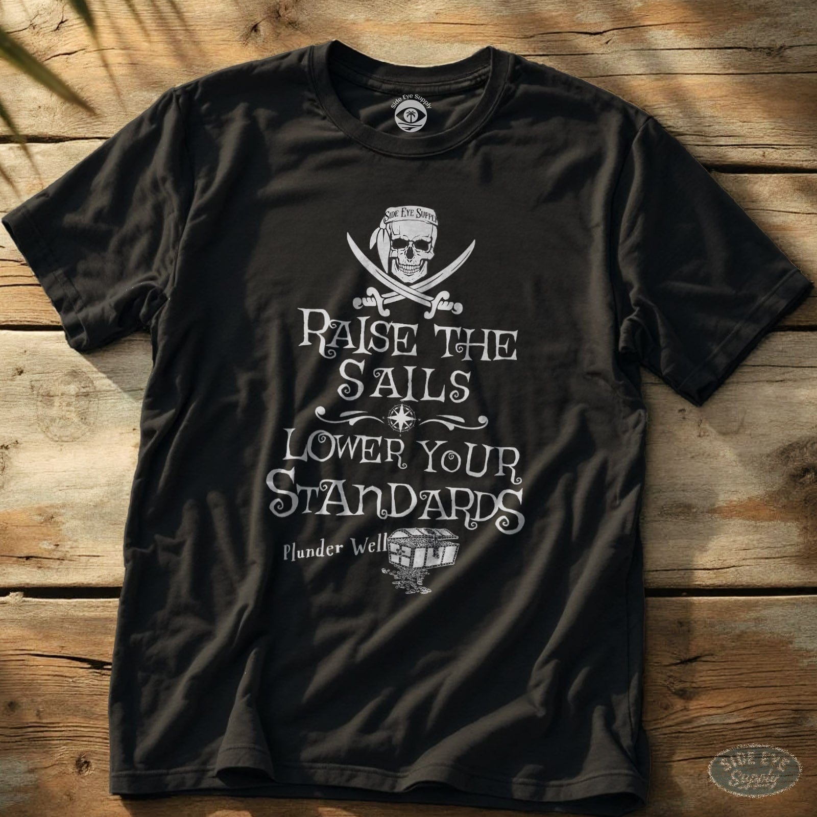 Lower Standards Tee Black / S - by Side Eye Supply - Surf Beach Life Apparel