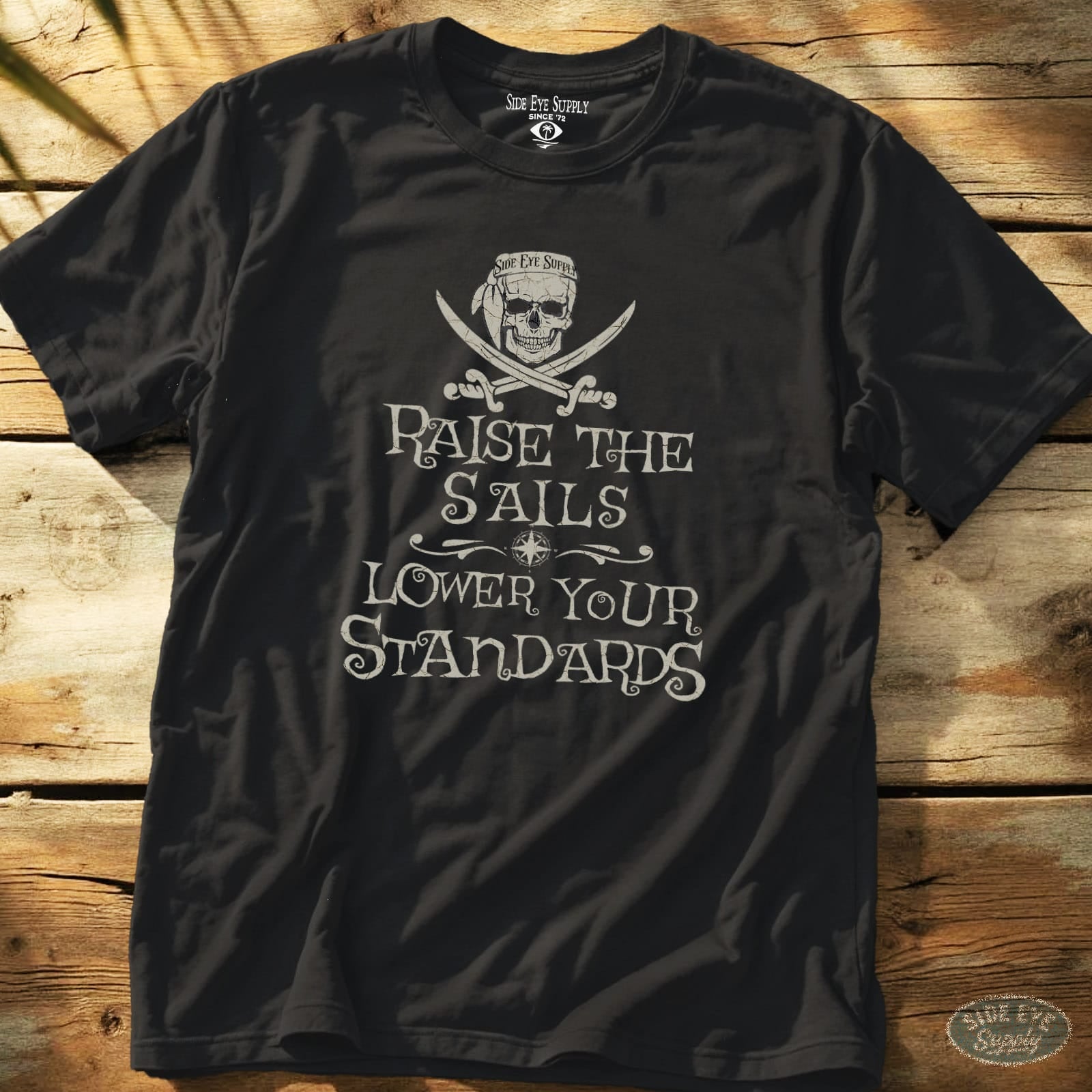 Lower Standards Tee Black / S - by Side Eye Supply - Surf Beach Life Apparel