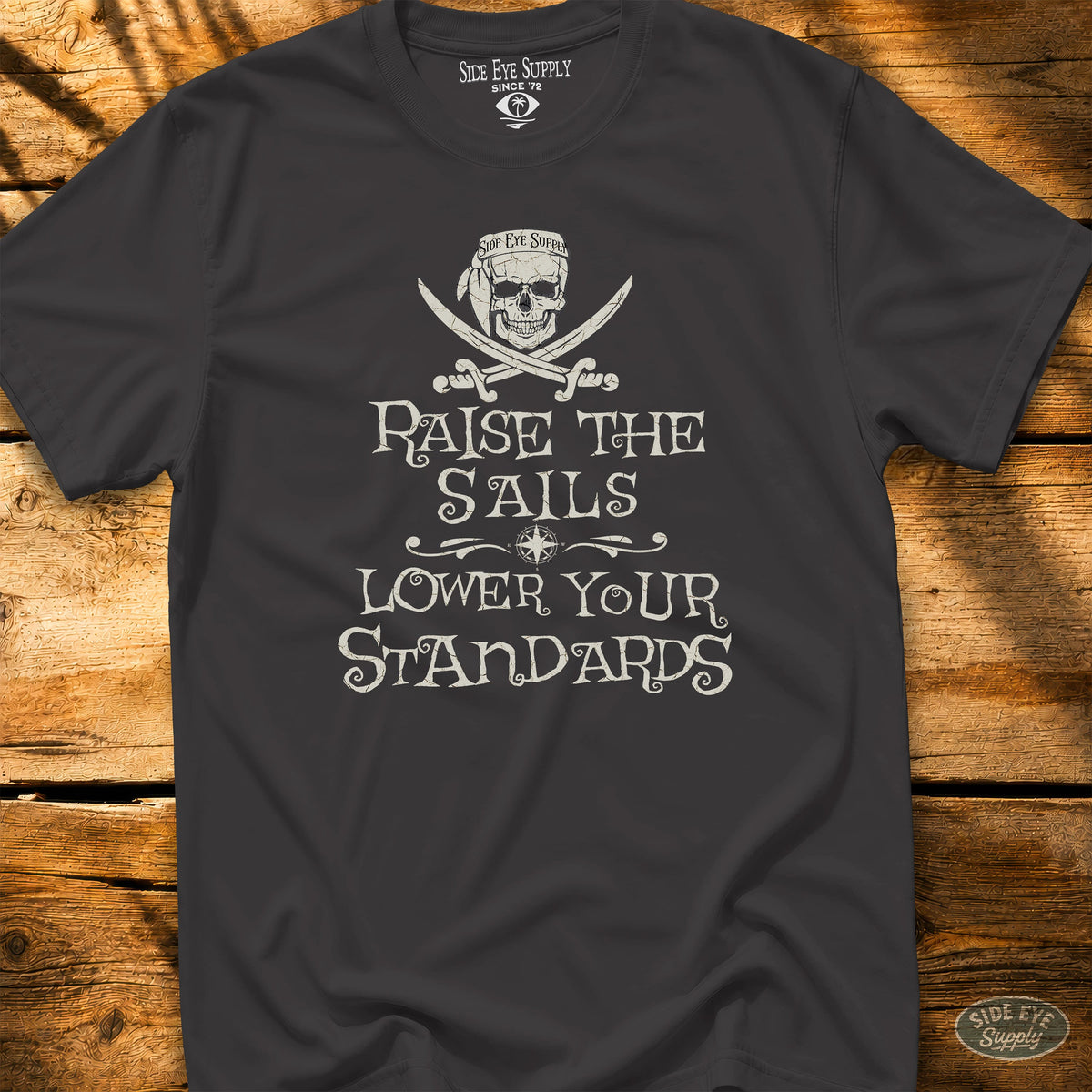 Lower Standards Tee Black / S - by Side Eye Supply - Surf Beach Life Apparel