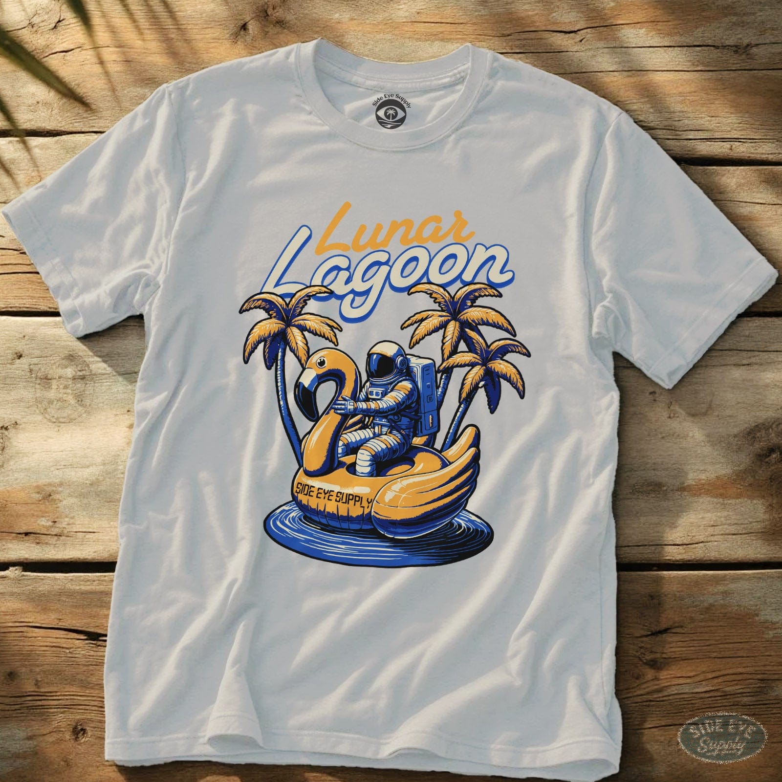 Lunar Lagoon Tee White / S - by Side Eye Supply - Surf Beach Life Apparel