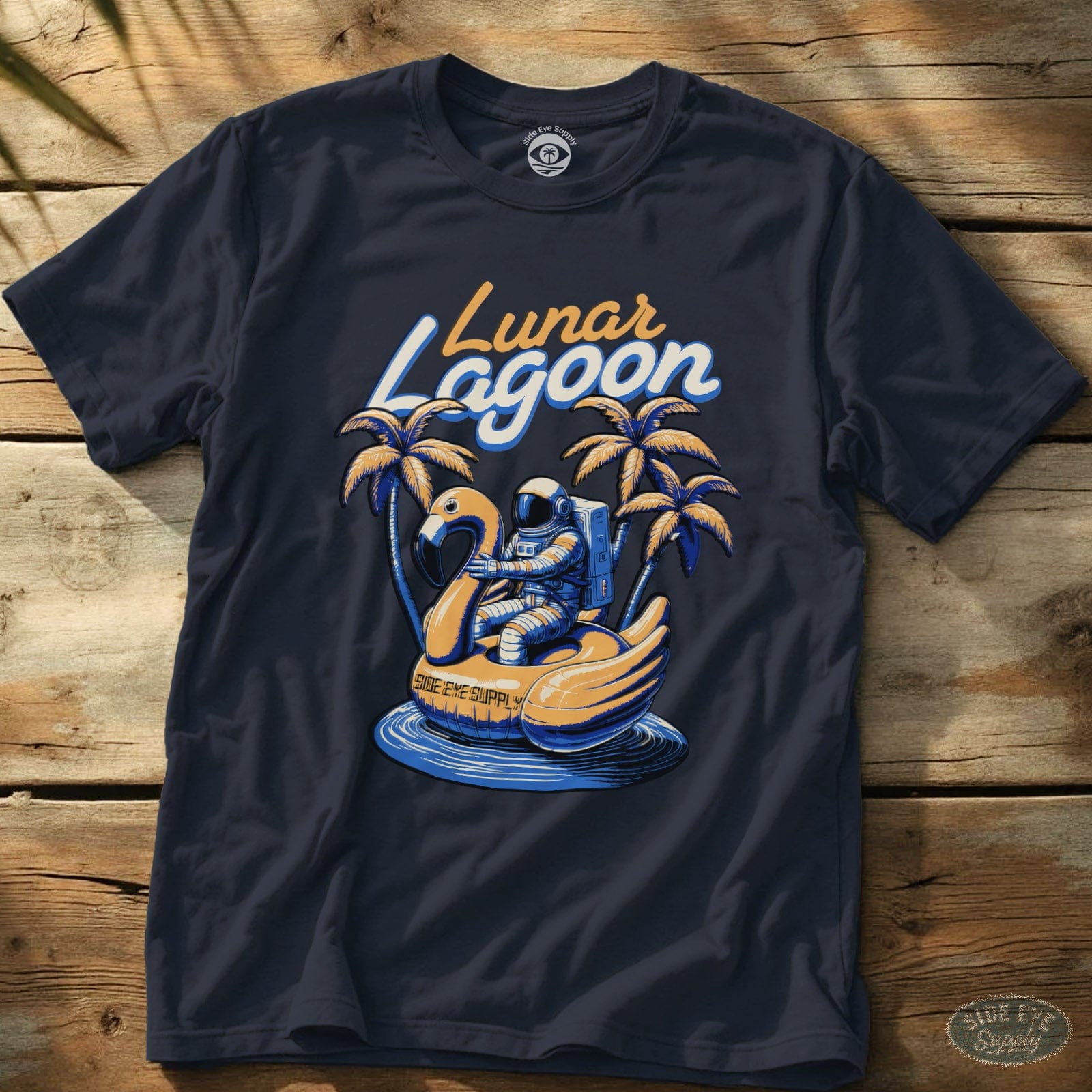 Lunar Lagoon Tee Navy / S - by Side Eye Supply - Surf Beach Life Apparel