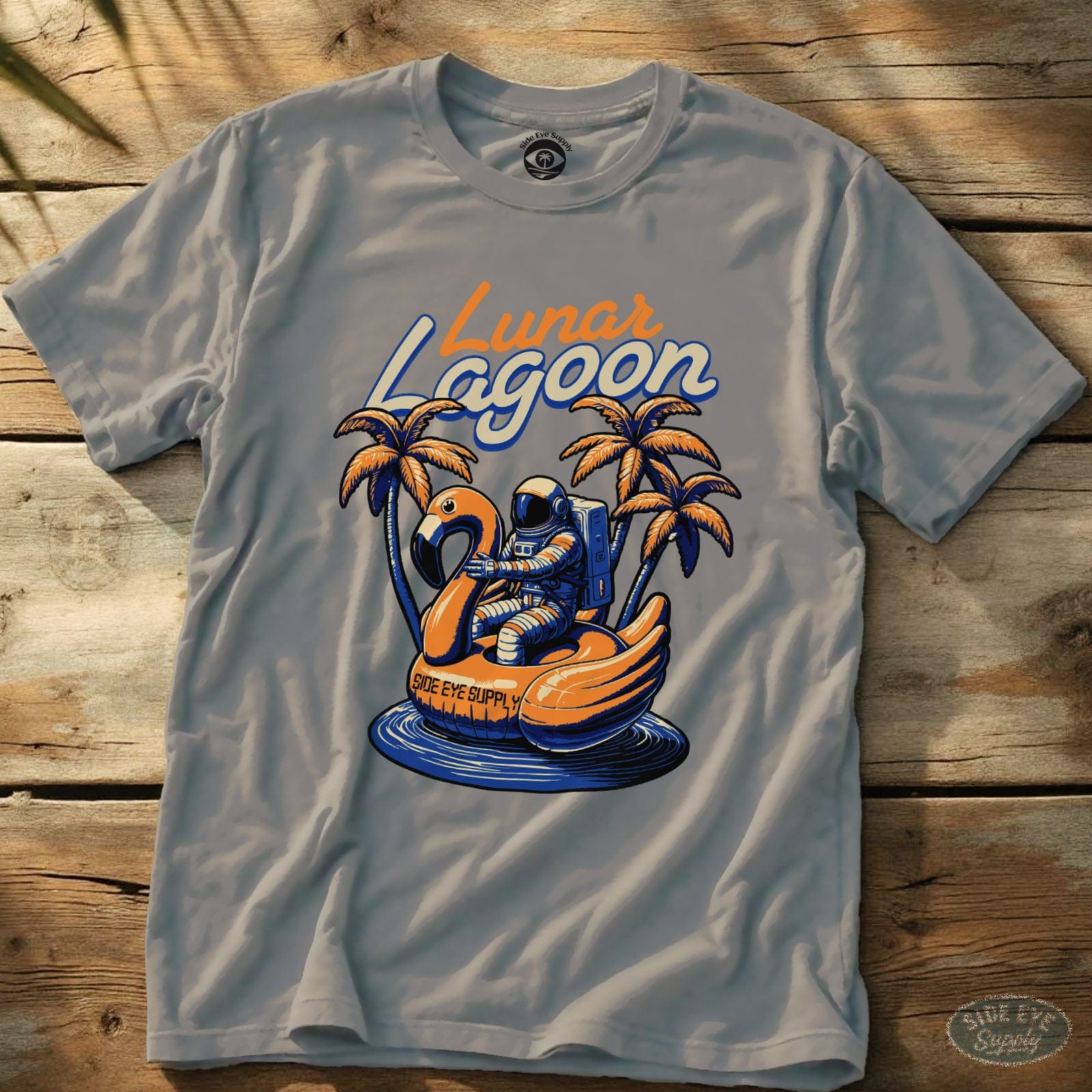 Lunar Lagoon Tee Ice Grey / S - by Side Eye Supply - Surf Beach Life Apparel
