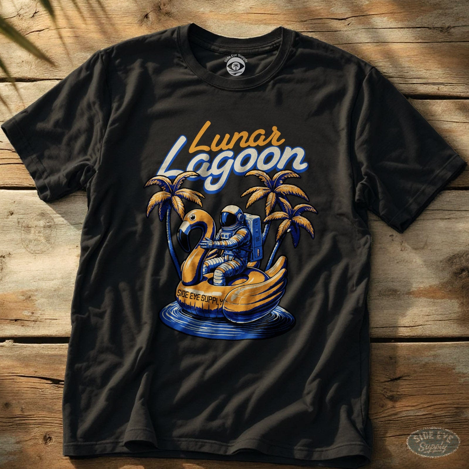 Lunar Lagoon Tee Black / S - by Side Eye Supply - Surf Beach Life Apparel