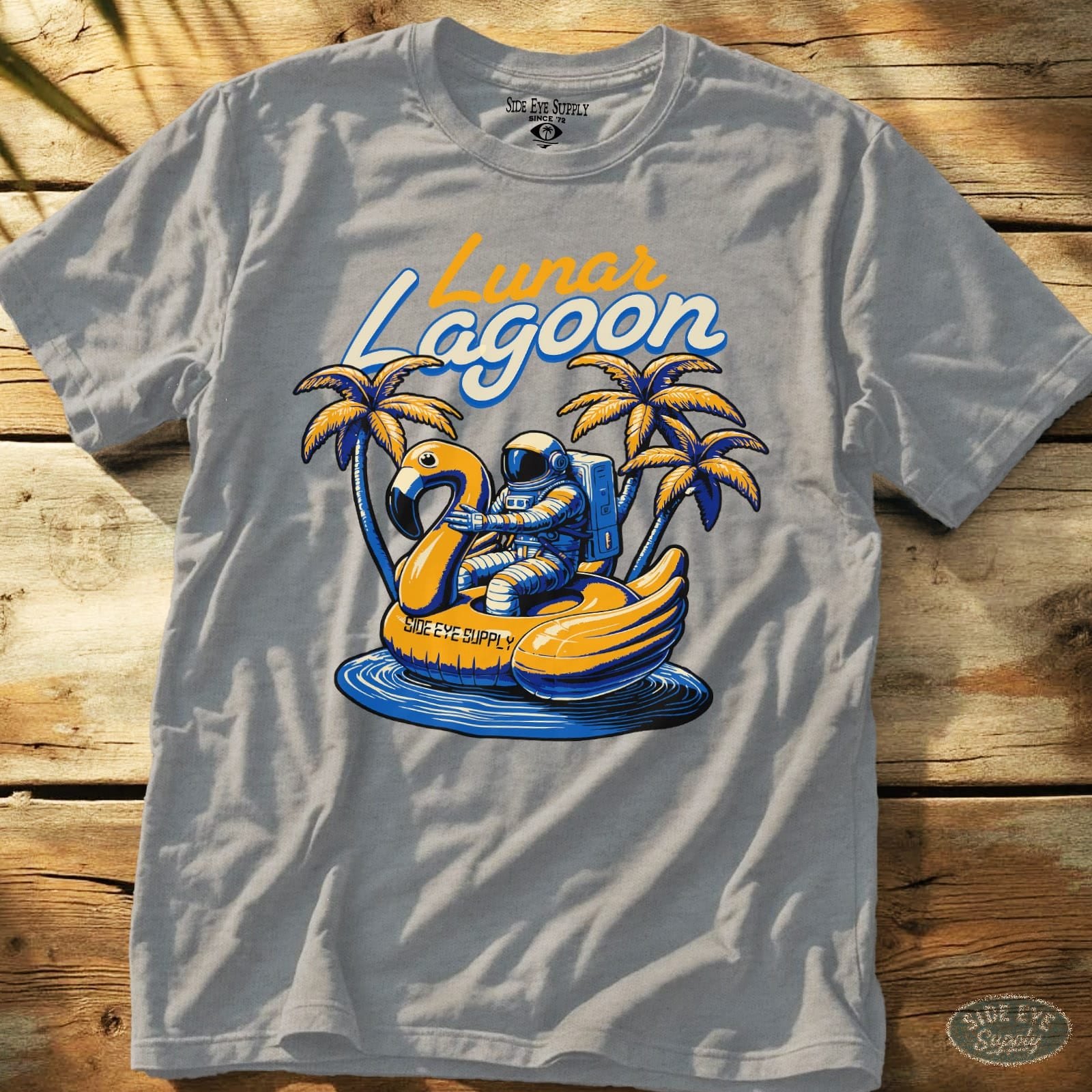 Lunar Lagoon Tee Sport Grey / S - by Side Eye Supply - Surf Beach Life Apparel
