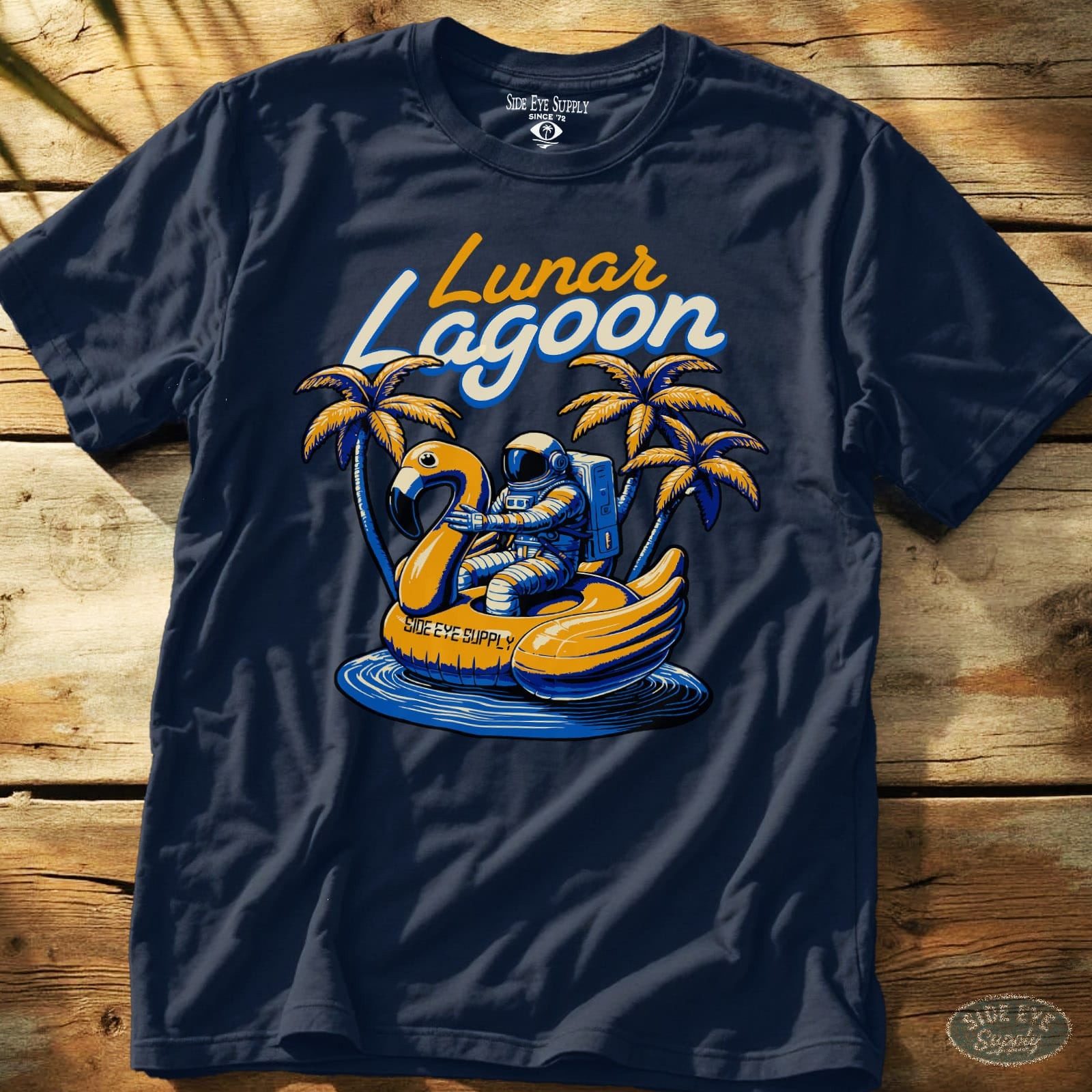 Lunar Lagoon Tee Navy / S - by Side Eye Supply - Surf Beach Life Apparel