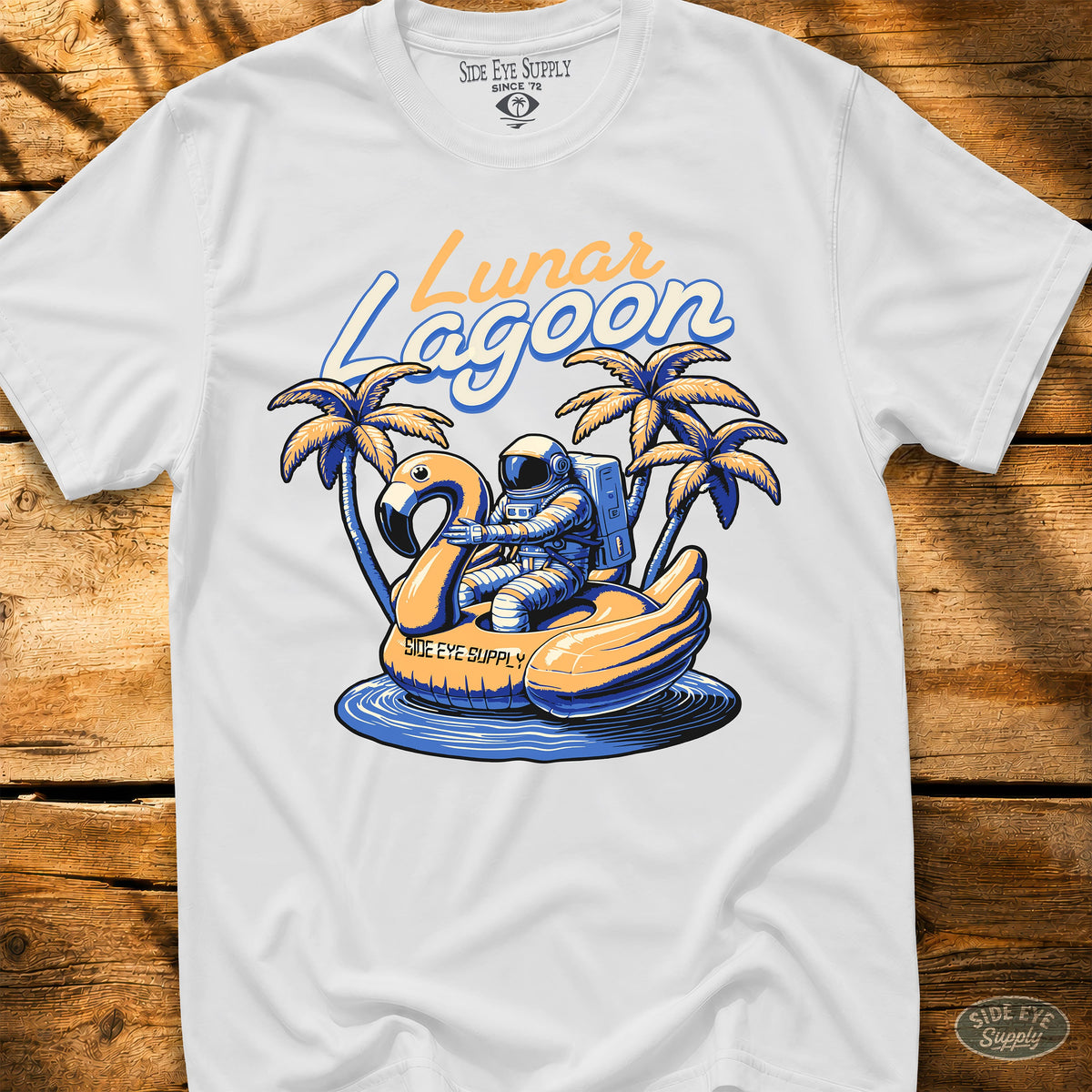 Lunar Lagoon Tee White / S - by Side Eye Supply - Surf Beach Life Apparel