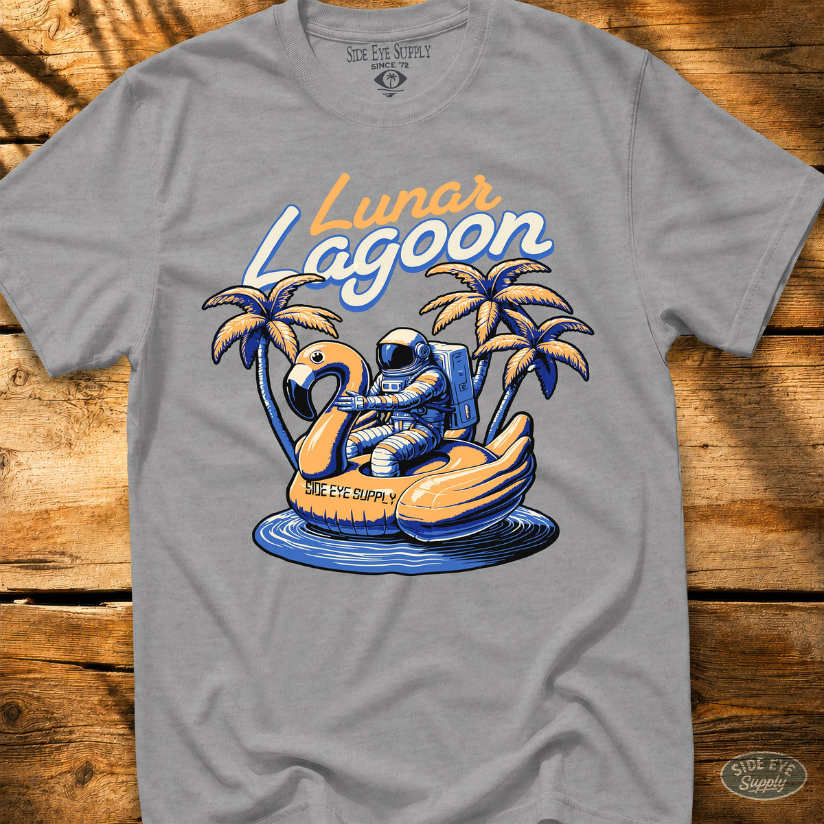 Lunar Lagoon Tee Sport Grey / S - by Side Eye Supply - Surf Beach Life Apparel