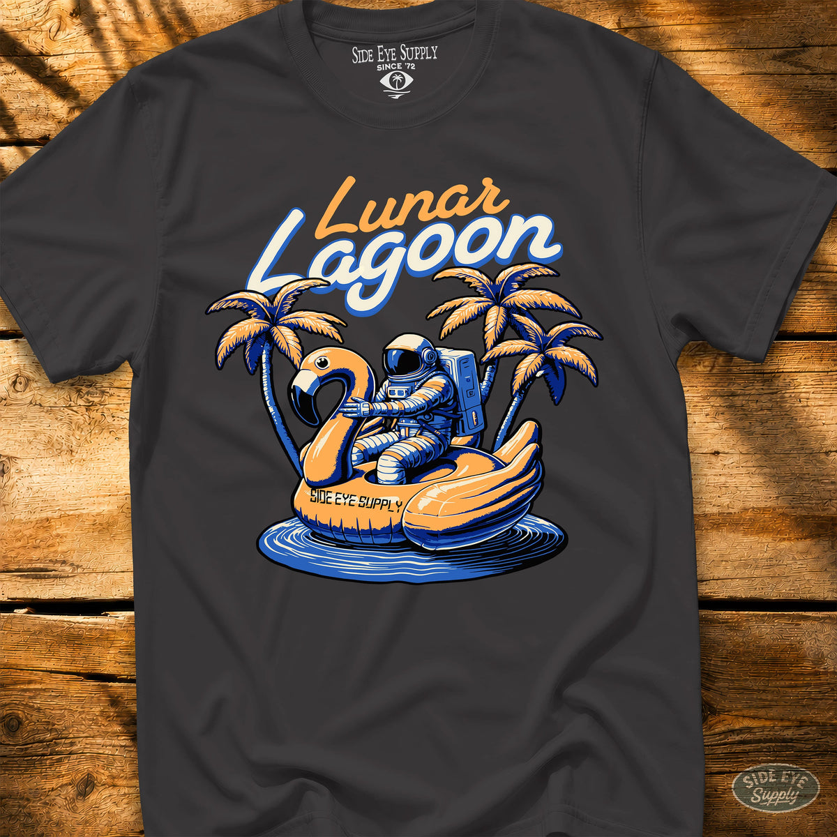 Lunar Lagoon Tee Black / S - by Side Eye Supply - Surf Beach Life Apparel