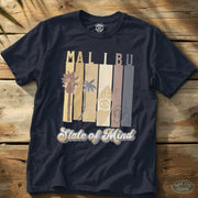 Malibu State of Mind Tee (Gold Rush Edition) Navy / S - by Side Eye Supply - Surf Beach Life Apparel