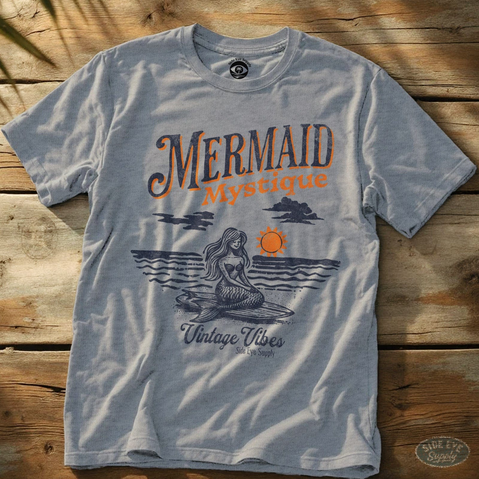 Mermaid Mystique Tee Sport Grey / S - by Side Eye Supply - Surf Beach Life Apparel