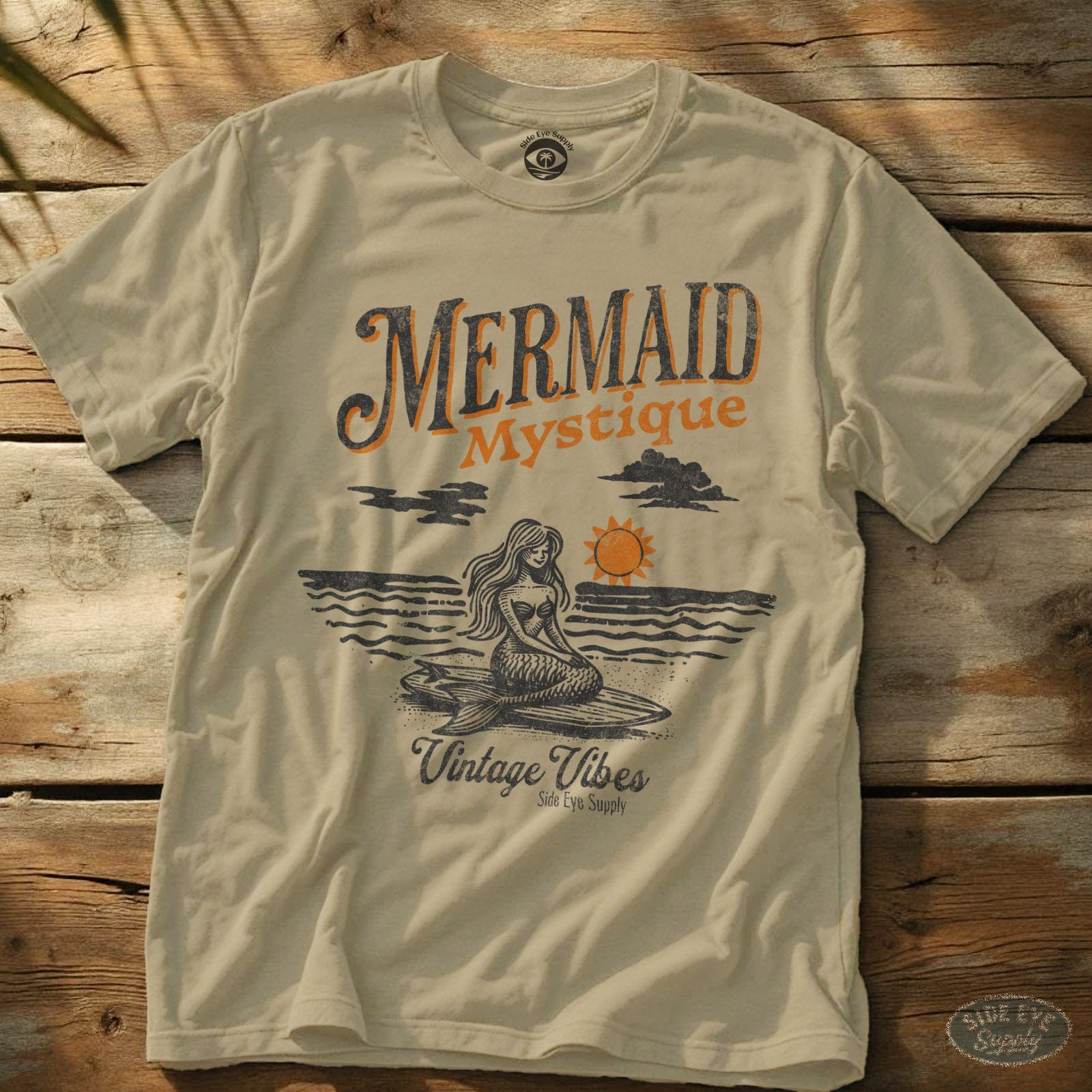 Mermaid Mystique Tee Sand / S - by Side Eye Supply - Surf Beach Life Apparel
