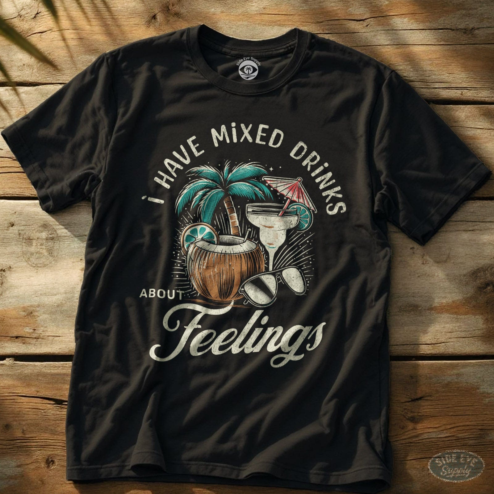 Mixed Drinks Tee Black / S - by Side Eye Supply - Surf Beach Life Apparel