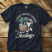 Mixed Drinks Tee Navy / S - by Side Eye Supply - Surf Beach Life Apparel
