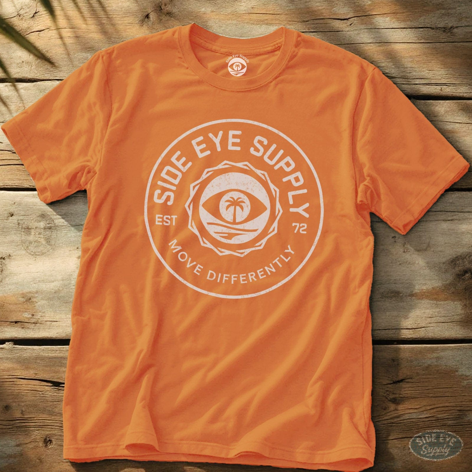 Move Differently Tee Orange / S - by Side Eye Supply - Surf Beach Life Apparel