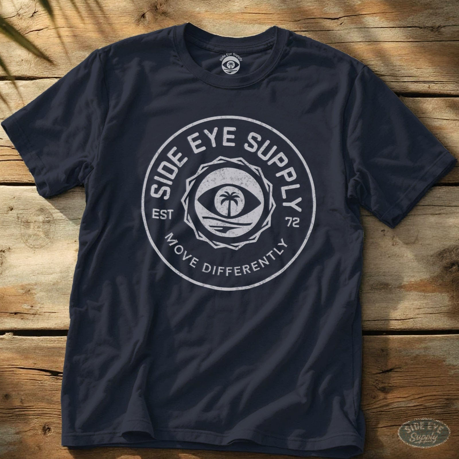 Move Differently Tee Navy / S - by Side Eye Supply - Surf Beach Life Apparel