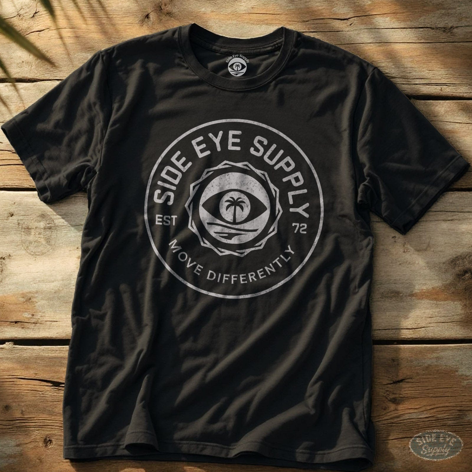 Move Differently Tee Black / S - by Side Eye Supply - Surf Beach Life Apparel