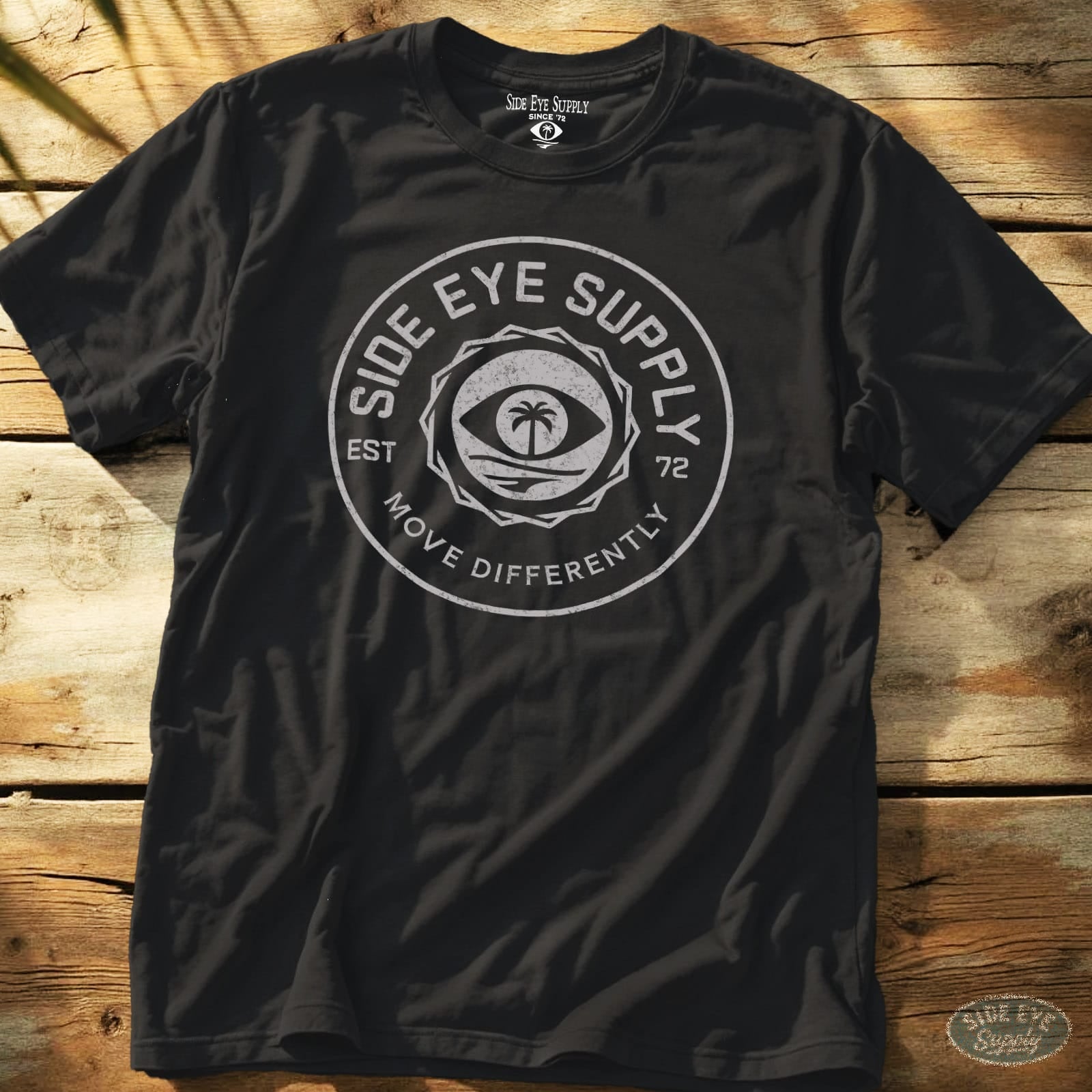Move Differently Tee Black / S - by Side Eye Supply - Surf Beach Life Apparel