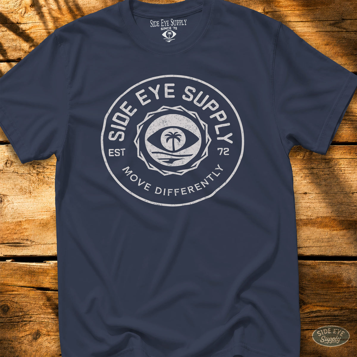 Move Differently Tee Navy / S - by Side Eye Supply - Surf Beach Life Apparel