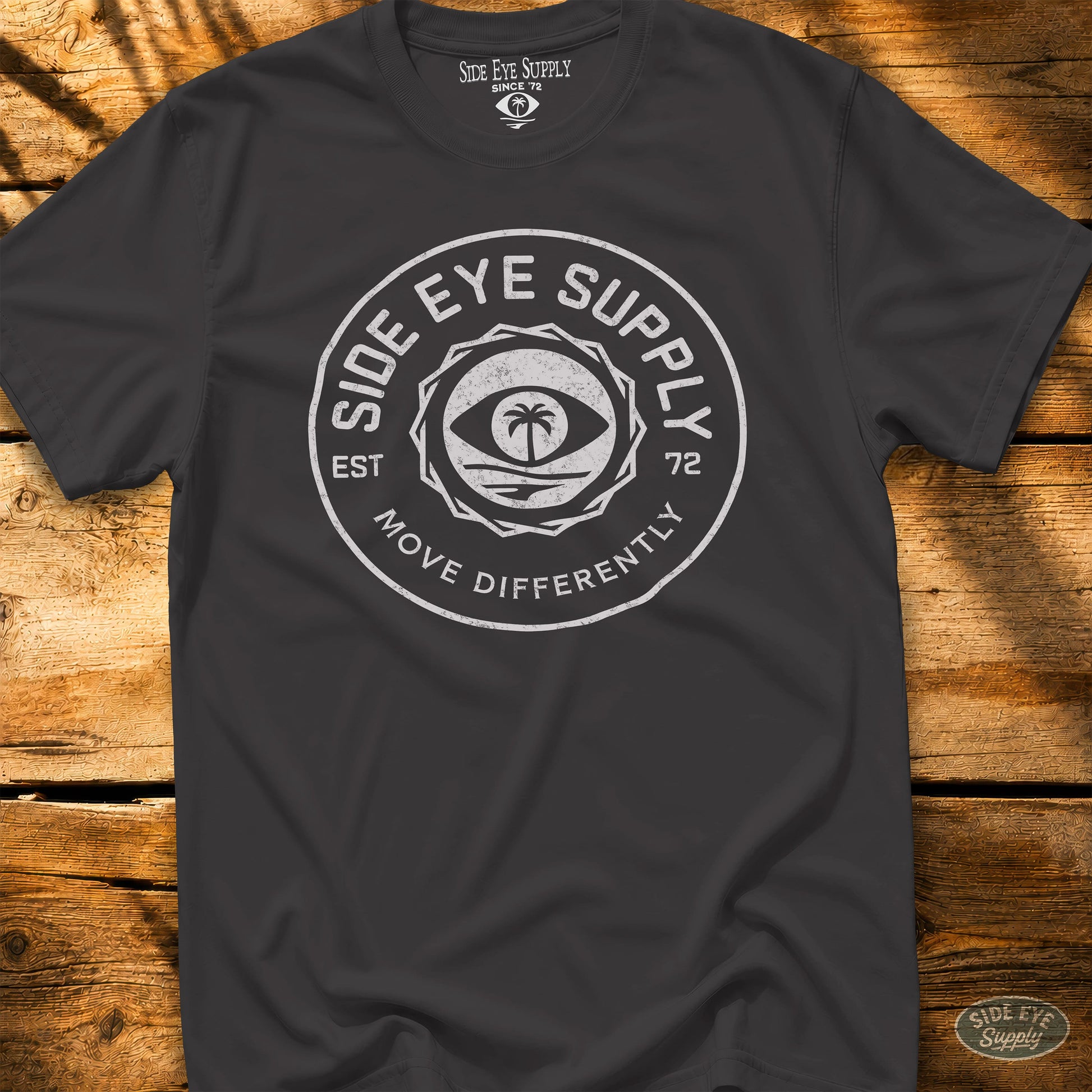 Move Differently Tee Black / S - by Side Eye Supply - Surf Beach Life Apparel