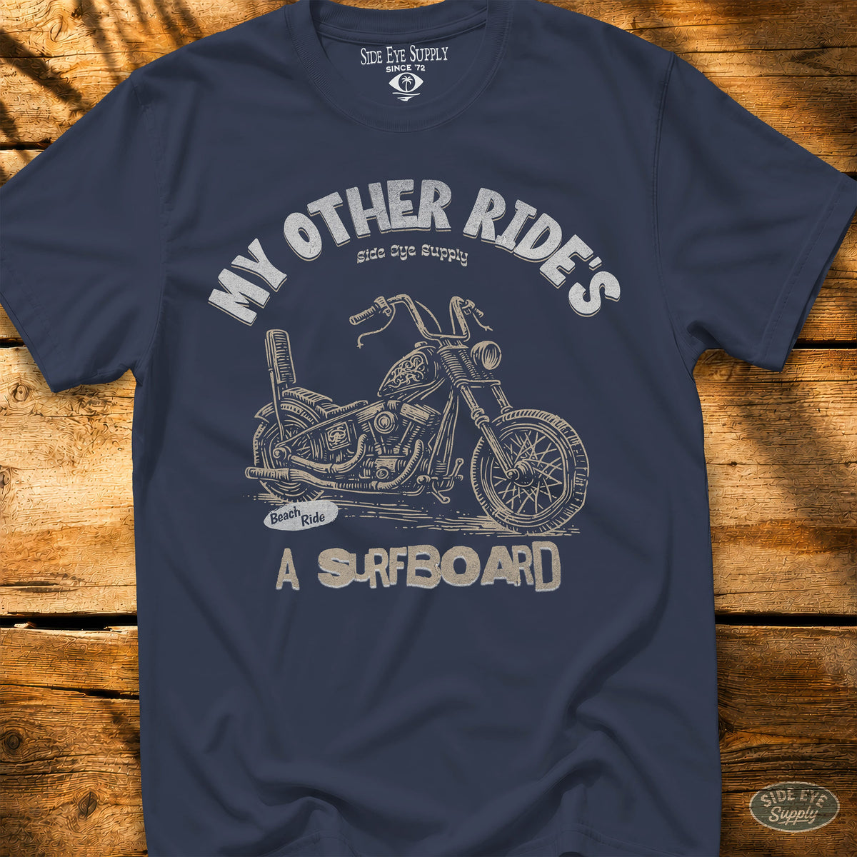 My Other Ride Tee Navy / S - by Side Eye Supply - Surf Beach Life Apparel