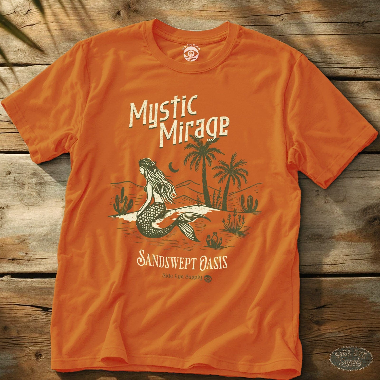 Mystic Mirage Tee Orange / S - by Side Eye Supply - Surf Beach Life Apparel