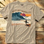 Next Set Mentality Tee Sand / S - by Side Eye Supply - Surf Beach Life Apparel