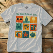 Nine Ways Tee White / S - by Side Eye Supply - Surf Beach Life Apparel