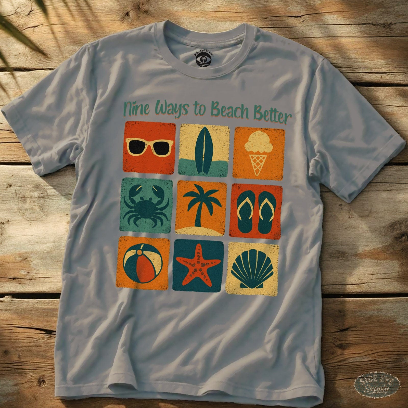 Nine Ways Tee Ice Grey / S - by Side Eye Supply - Surf Beach Life Apparel