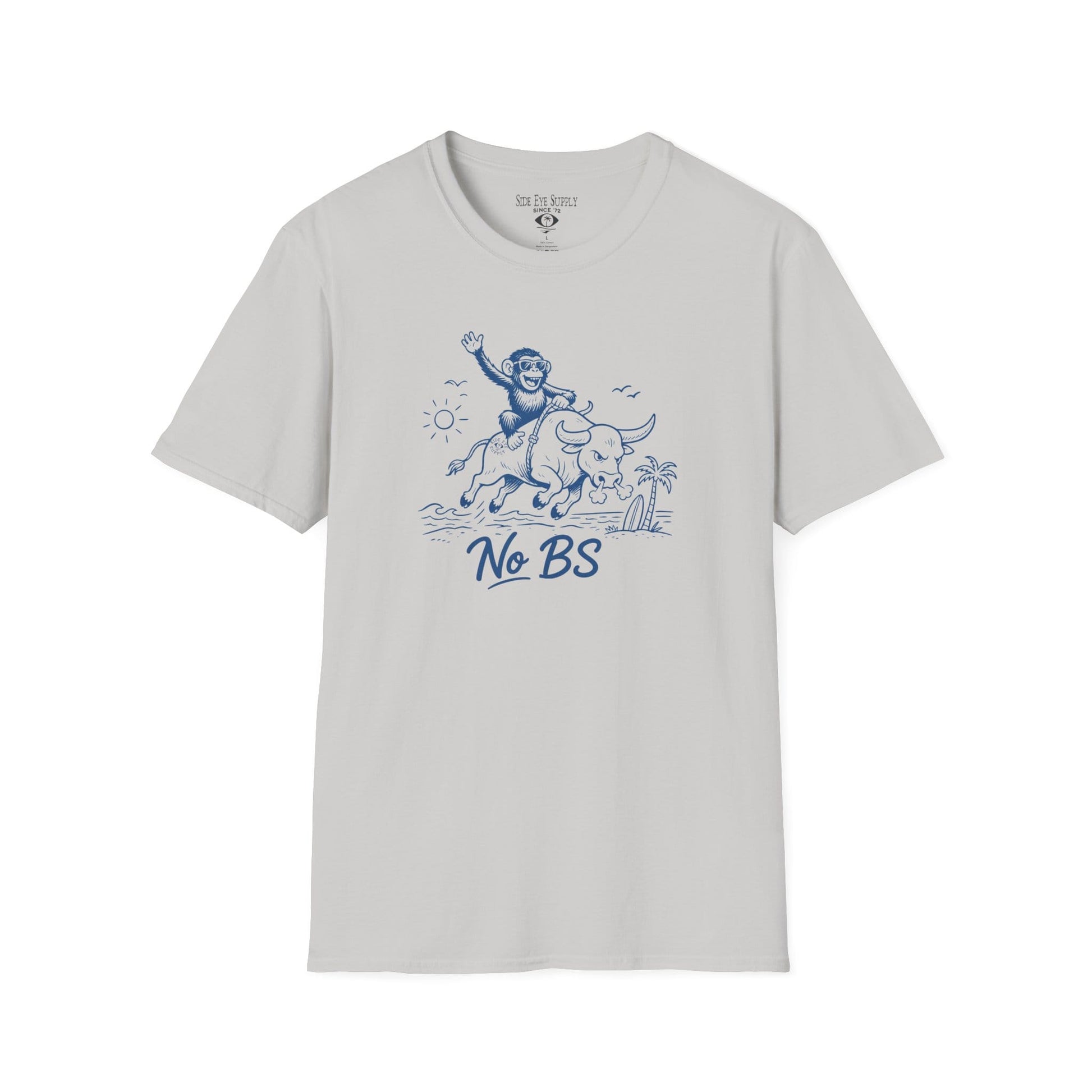 No BS Tee Ice Grey / S - by Side Eye Supply - Surf Beach Life Apparel