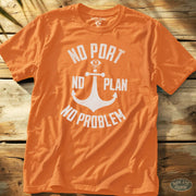 No Port No Plan Tee Orange / S - by Side Eye Supply - Surf Beach Life Apparel