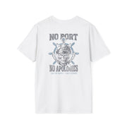 No Port Tee White / S - by Side Eye Supply - Surf Beach Life Apparel
